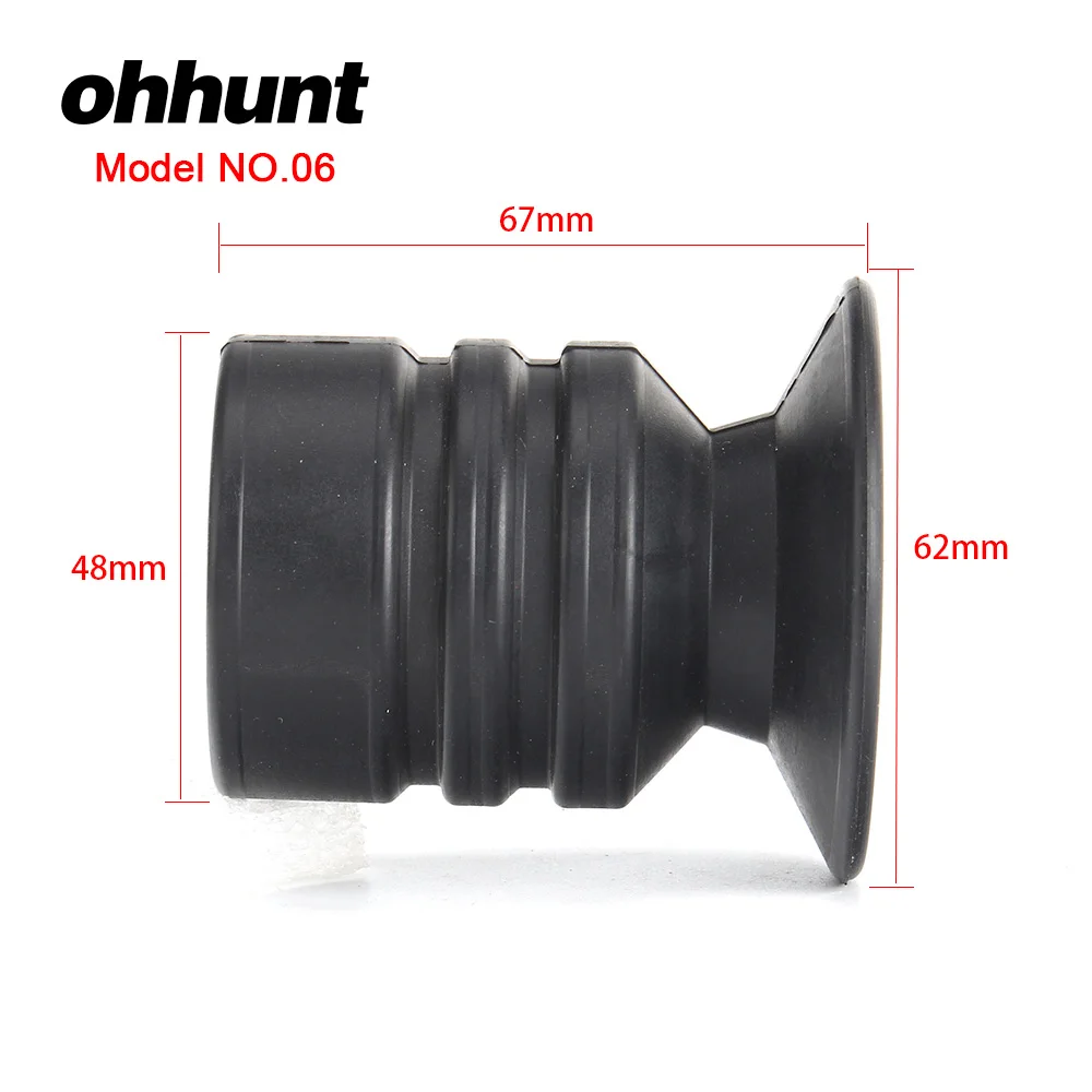 Model No.06 Ohhunt охотничий прицел, защита для глаз, резиновый, масштабируемость, зрение, тактический оптический прицел, Recoil, крышка объектива, наглазник - Цвет: Model No.06