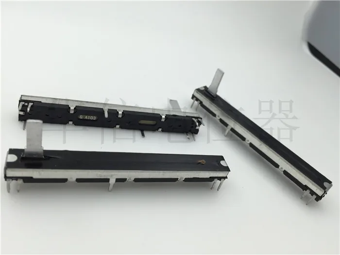 2 шт. 75 мм смеситель PV14 прямое скольжение потенциометра A10Kx2-15C/A103 двойной фейдер