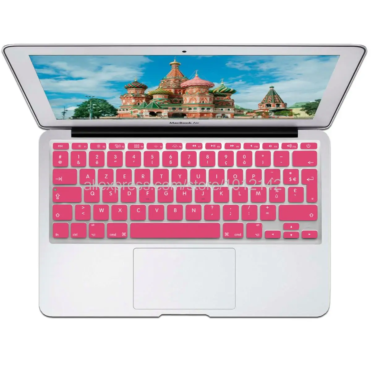 Французский/Французский AZERTY Цветной силиконовый чехол для клавиатуры Защитная
