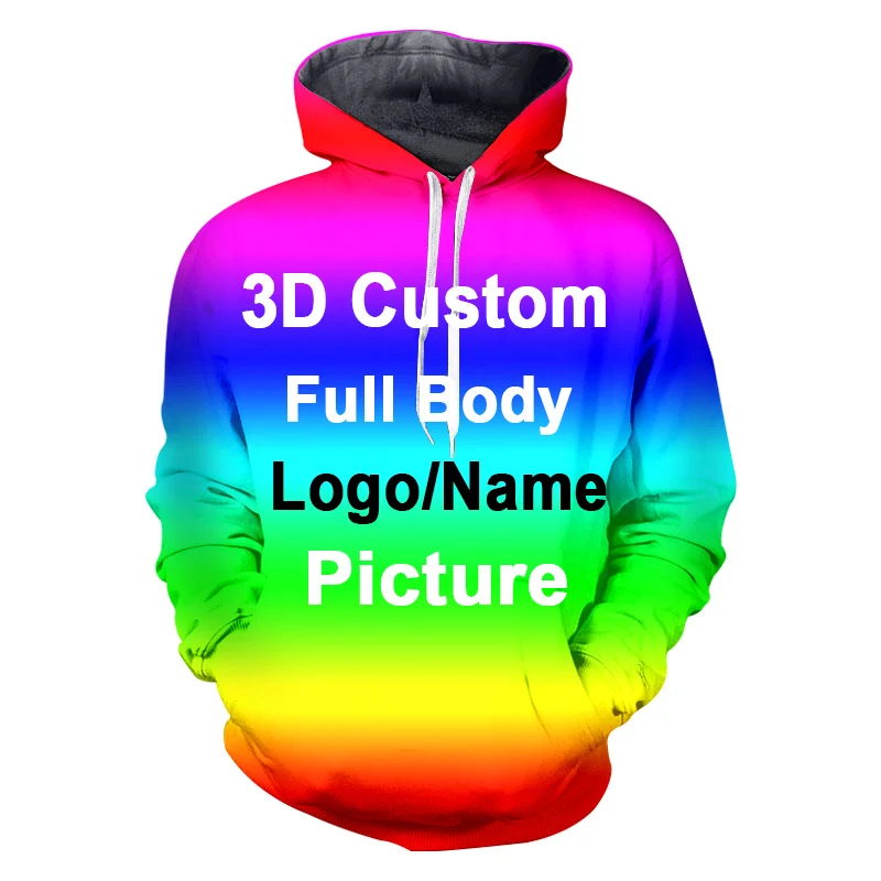 UJWI оригинальные худи для женщин/мужчин 3d пользовательские толстовка с изображениями Печати Аниме череп Горячая толстовка с капюшоном хип хоп Crewneck пуловер с капюшоном - Цвет: DIY