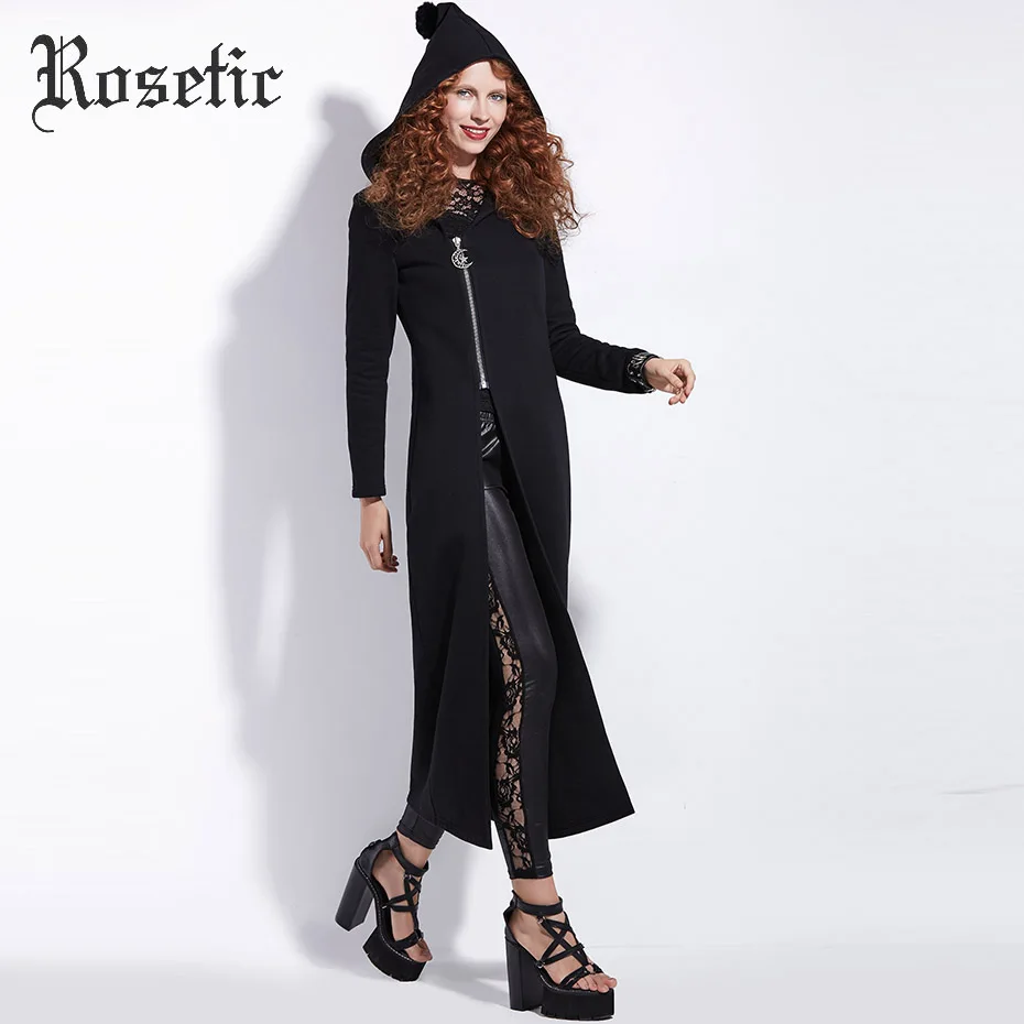 Женское платье с капюшоном на молнии в готическом стиле|dress fashion women|dress womendress women |