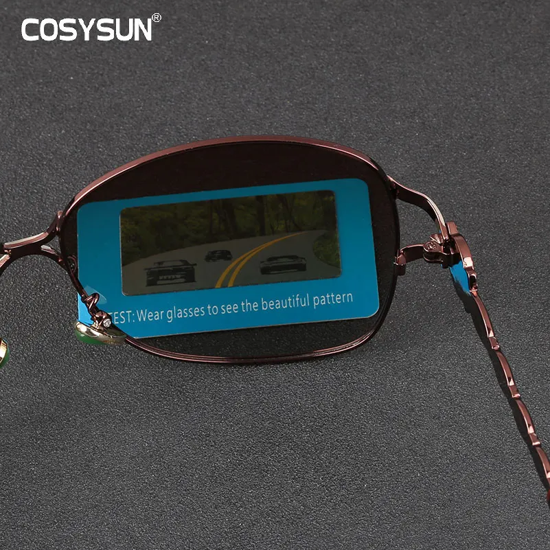 Женские поляризованные солнцезащитные очки COSYSUN брендовые дизайнерские для