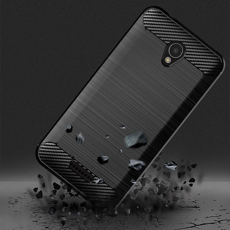 Защитный чехол из ТПУ Для Lenovo A1010 Мягкая силиконовая задняя крышка углеродного