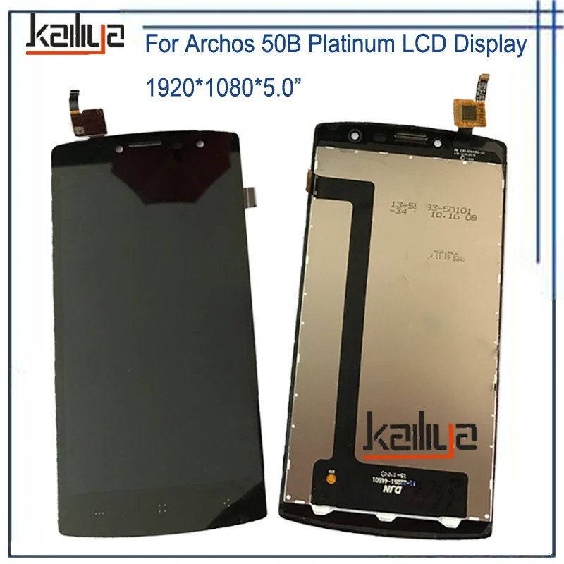 Для Archos 50B Платиновый ЖК-дисплей + 5 0 дюймов черный Сенсорный экран дигитайзер
