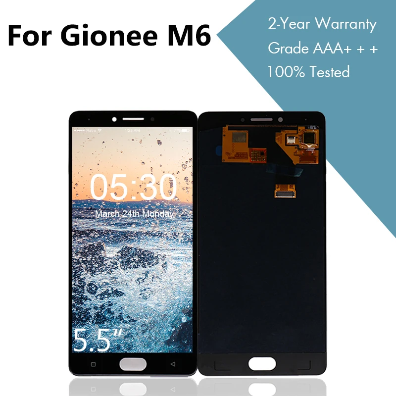 Для Gionee M6 ЖК-дисплей с сенсорным экраном в сборе Замена для Gionee M6 экран ЖК-дисплей