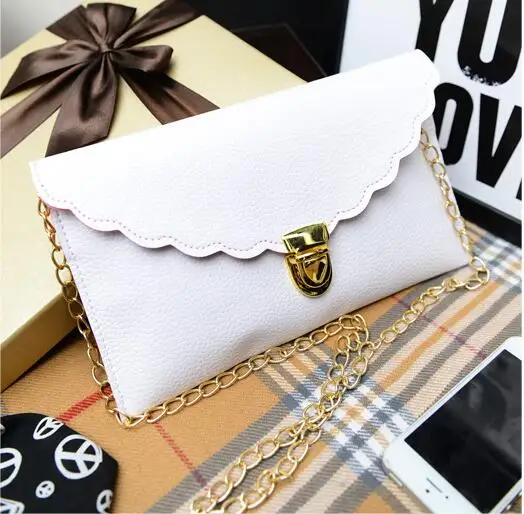 Женский Повседневный клатч-конверт из искусственной кожи с фестонами | Багаж и