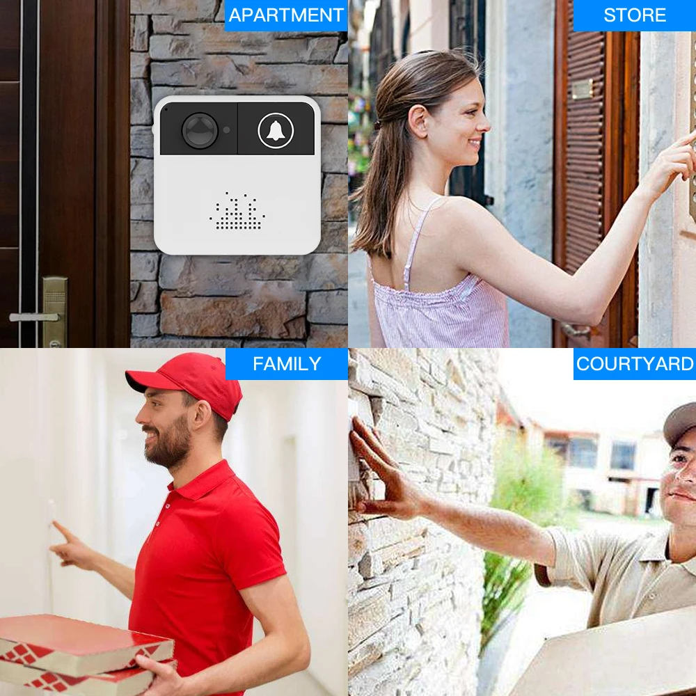 OLOEY IP видеодомофон Wi Fi дверной звонок WIFI Звонок камера для квартиры сигнализация
