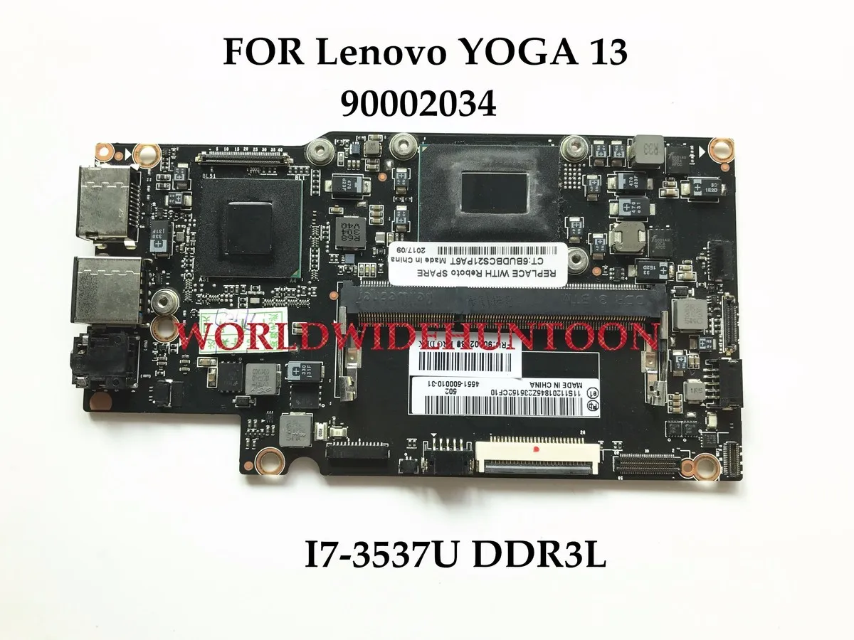 Высокое качество Материнская плата для ноутбука Lenovo Yoga 13 I7-3537U DDR3L поддержка