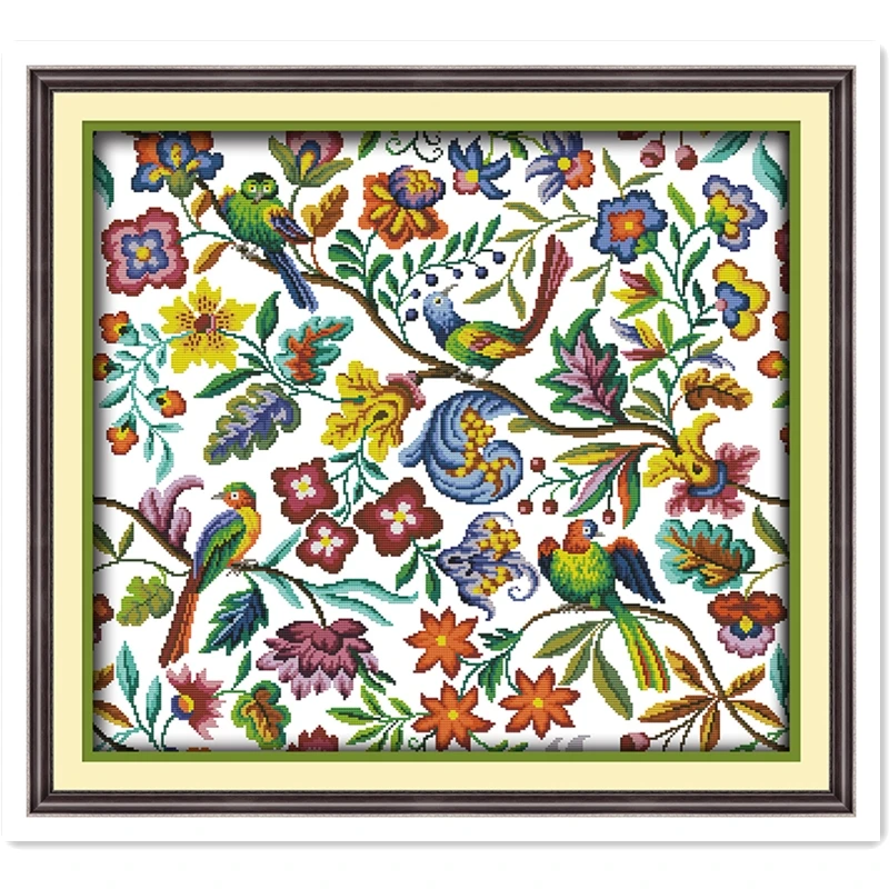 Картина в Твиттере с ароматом цветов для птиц (5) набор рисунками крестиков