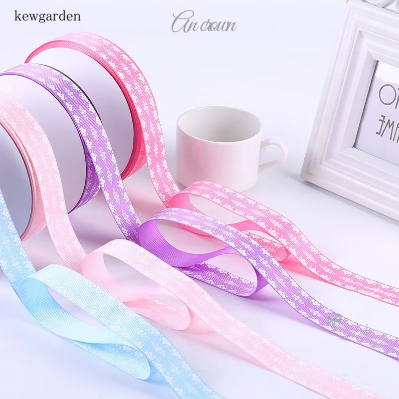 Kewgarden оптовая продажа печатных Grosgrain ленты 25 мм 1 &quotвручную изготовленная лента DIY