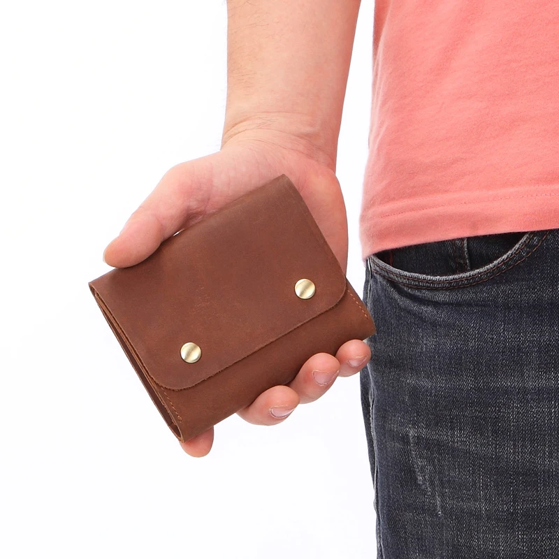 Натуральная кожа короткий стиль сумка для ключей из воловьей кожи мужской