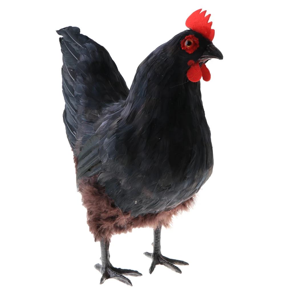 Похожая на настоящую Big Rooster Моделирование Реалистичная сельскохозяйственных животных наряд для фотосессий