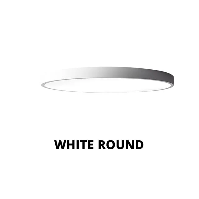 white circle metal DX шестигранный светодиодный потолочный светильник, современный светильник для гостиной, светильник для спальни, кухни, поверхностное крепление, заподлицо, панель дистанционного управления - Цвет корпуса: white circle metal