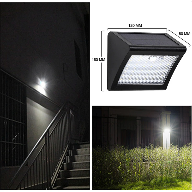 Открытый Солнечный свет 38 LED Свет PIR датчик движения 3 режима Водонепроницаемый