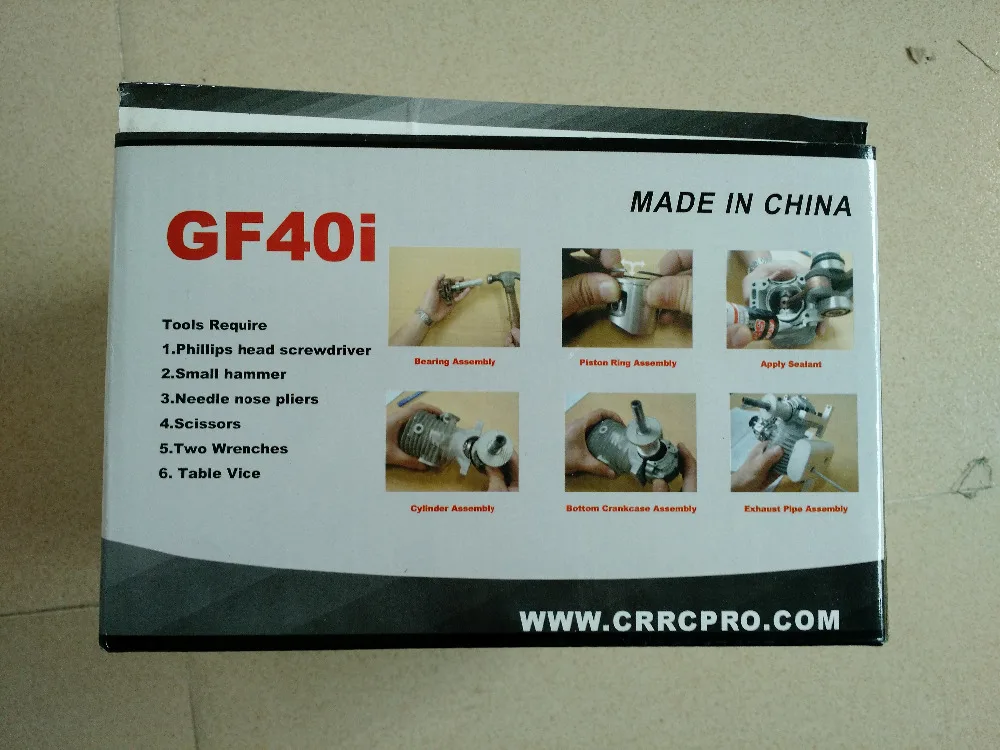 CRRCpro GF40i 40cc газовый двигатель/бензиновый двигатель для самолета RC с карбюратором