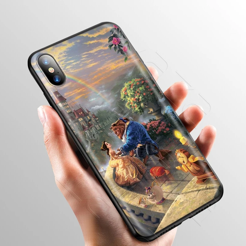 9 Lavaza Beauty Beast Rose Princess Case for iPhone 11 Pro XS Max XR X 8 7 6 6S Plus 5 5s se - Цвет: 9