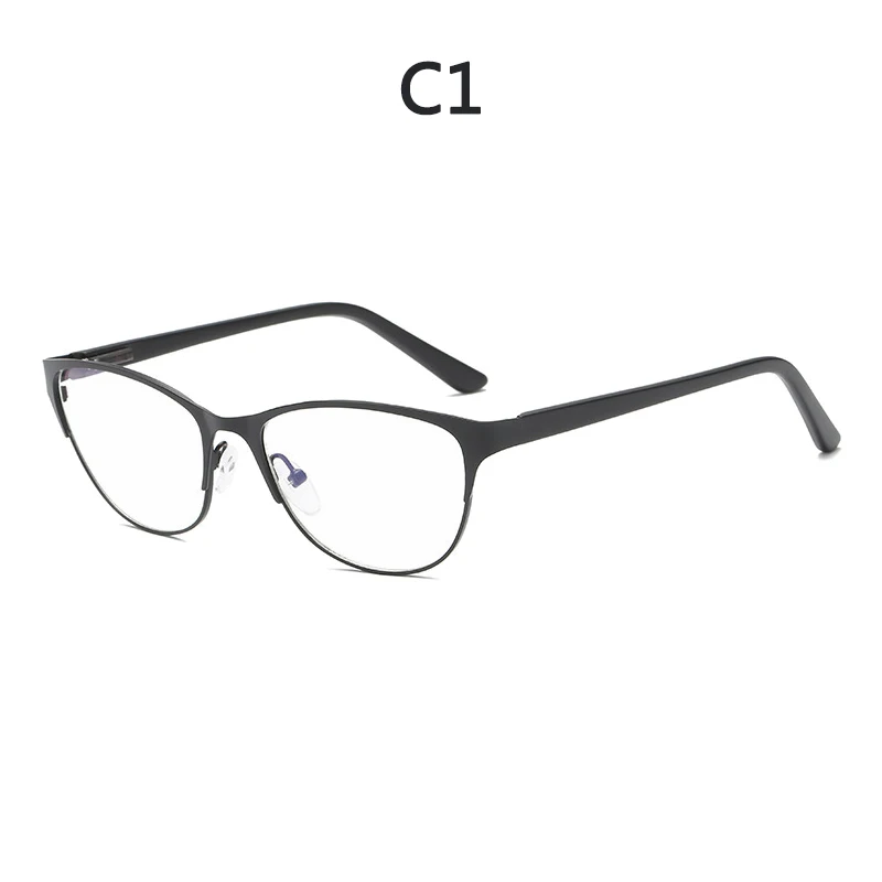 C1 BOYSEEN Flat light cat eye glasses computer eye protection flat mirror men and women frame glasses reading glasses 801 - Цвет оправы: C1