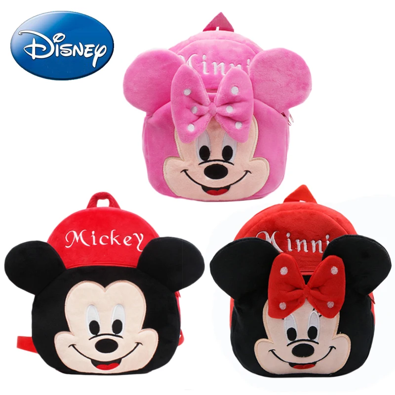 DISNEY Kids рюкзаки с Микки и Минни для маленьких девочек мальчиков плюшевый школьный