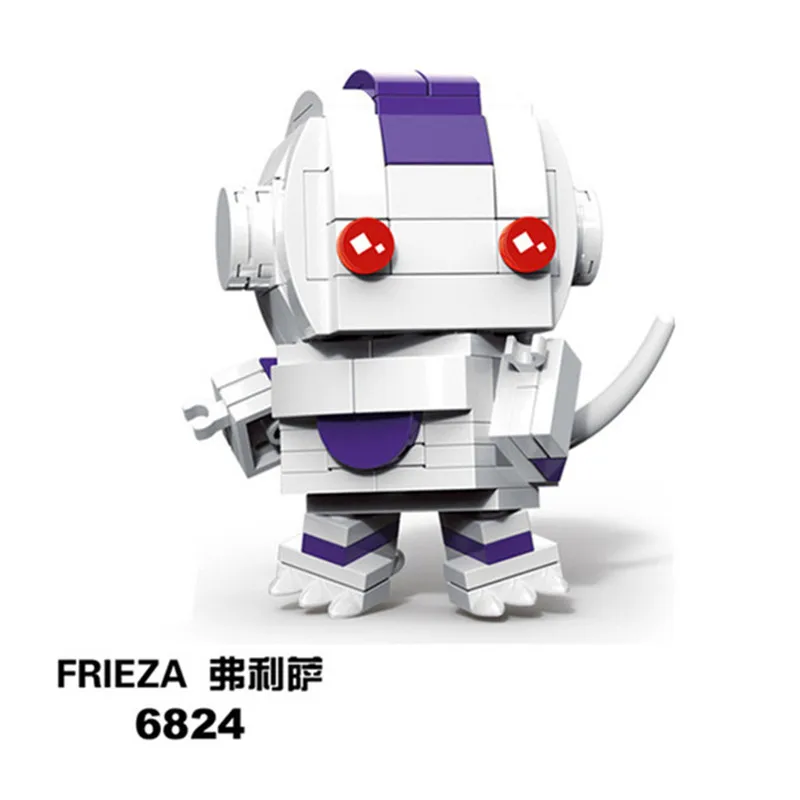 Зеленый Милая кукла Dragon Ball Z Super Saiyan Goku, фигурка, игрушка Dragon ball Z BrickHeadz, строительные блоки, игрушки для детей - Цвет: Зеленый