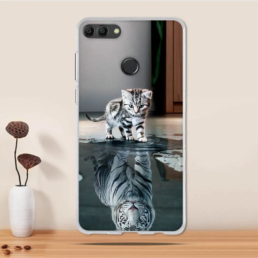 Чехол для Huawei Y9 2018 силиконовый чехол задняя крышка мягкий из ТПУ