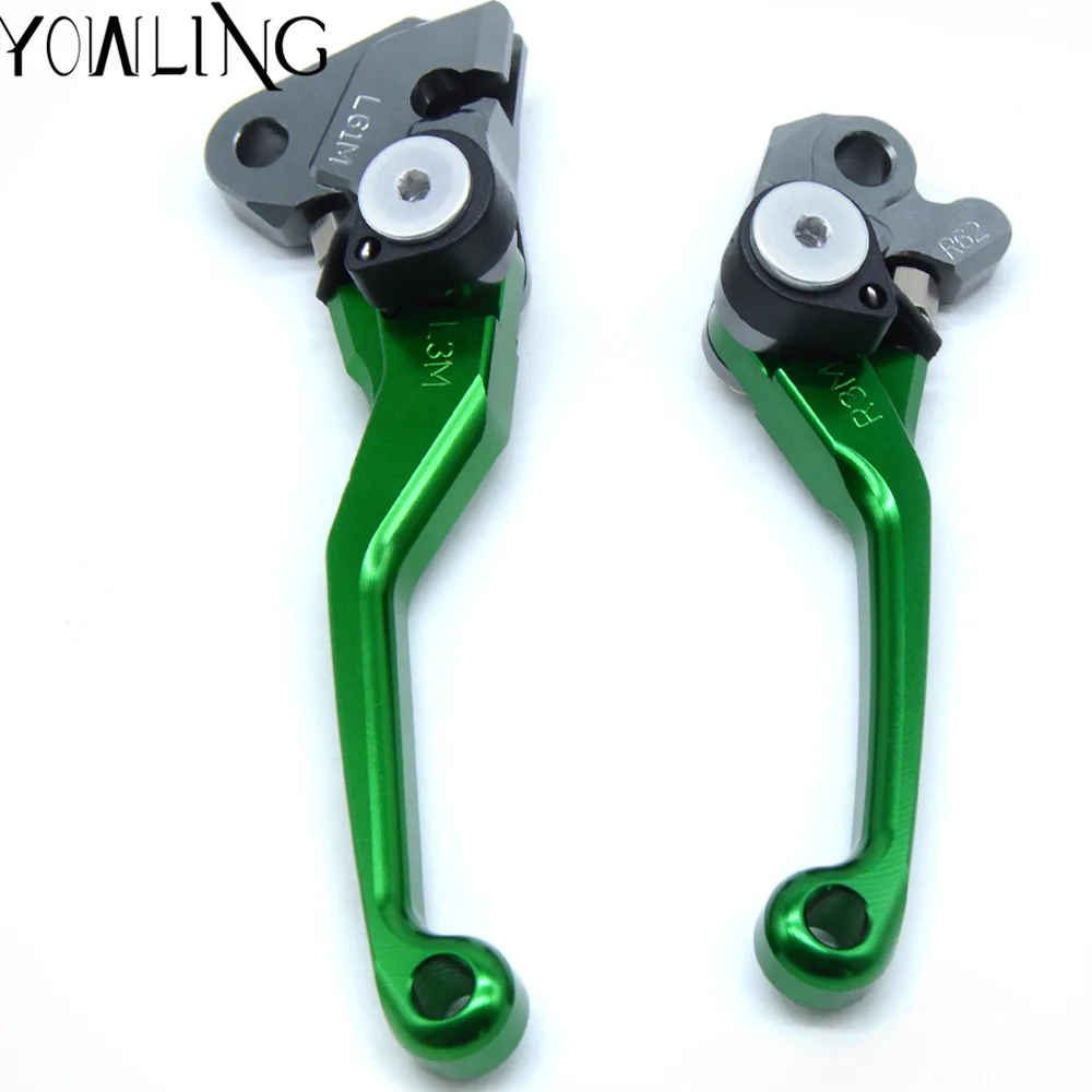 Поворотный складной рычаг тормоза сцепления CNC для Kawasaki KX65 KX85 KX80 KX100 KX125 KX250 KX 65 80 85