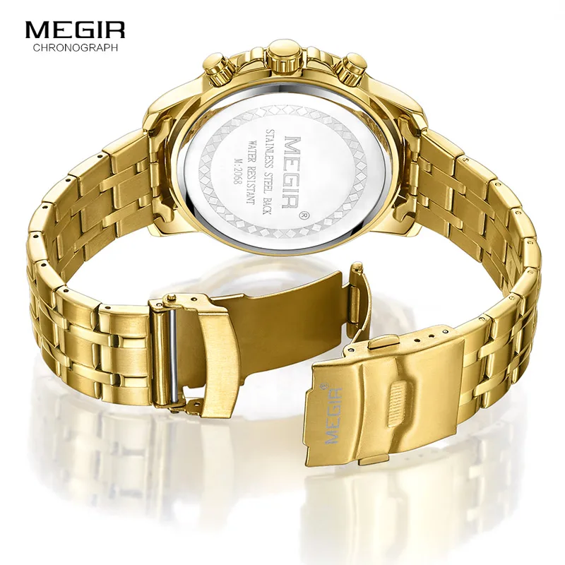 MEGIR Chronograph Quartz Men Watch Top Brand Luxury Army Military Wrist Watches Clock Relogio Masculino Business Wristwatch | Наручные