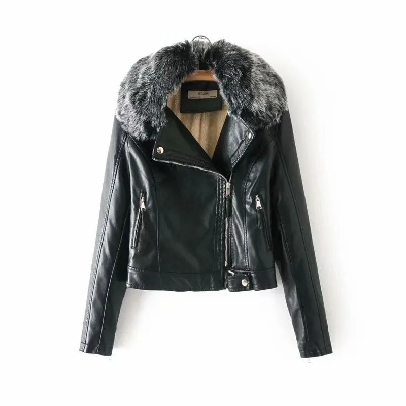 

2019 Autumn and Winter Western Style Fashion Fit Zipper PU Streetwear Jacket Full Sleeve Leather Jacket