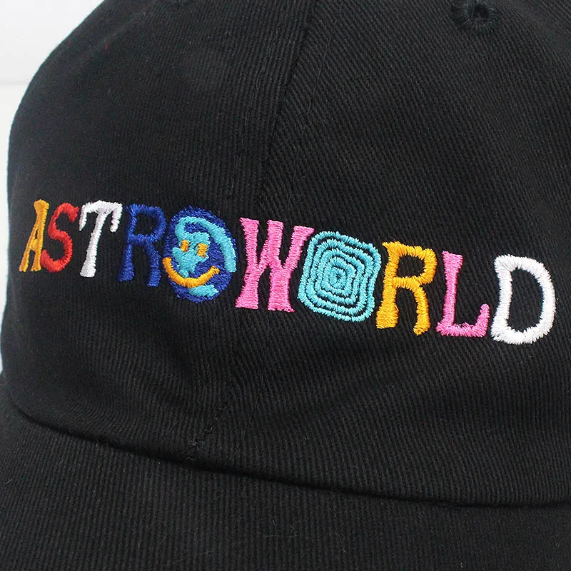 Бейсболка ASTROWORLD унисекс хлопок 100% кепка для папы Astroworld с вышивкой мужчин и женщин