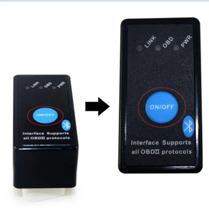 Super Mini Автомобильный сканер ELM327 Blueetoth V1.5 Android Adpter PIC 18F25K80 автомобильный