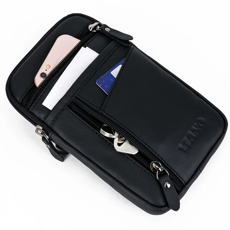 Высокое качество Мужская маленькая сумка-мессенджер из натуральной кожи