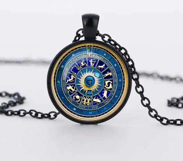 Новинка 2017 модное винтажное ожерелье синего цвета Инь Янь подвеска в стиле Викки