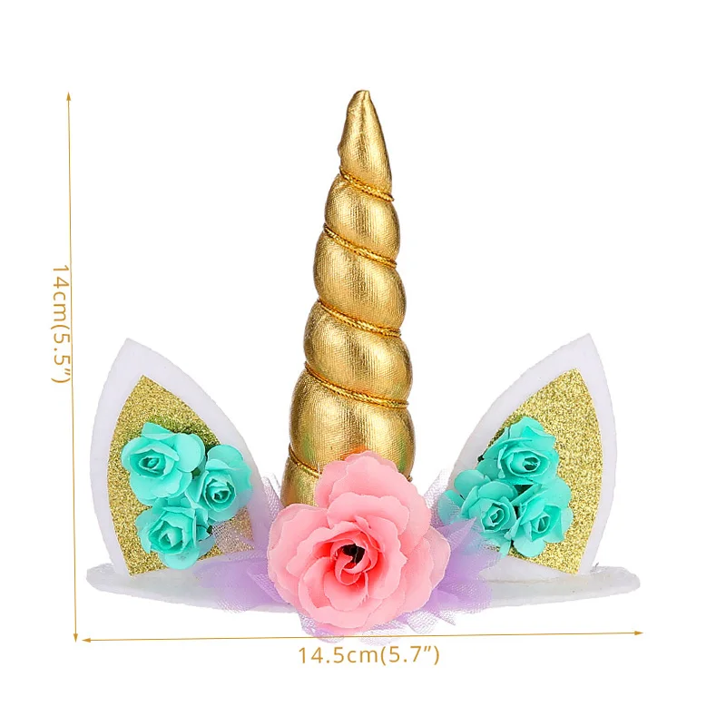 1pcs Cake Topper Радуга Единорог торт Топпер облако флажки для торта День рождения Дети сувениры декорирование тортов капкейк Топпер для свадебного десертного стола Декор - Цвет: 1pcs Cake Topper