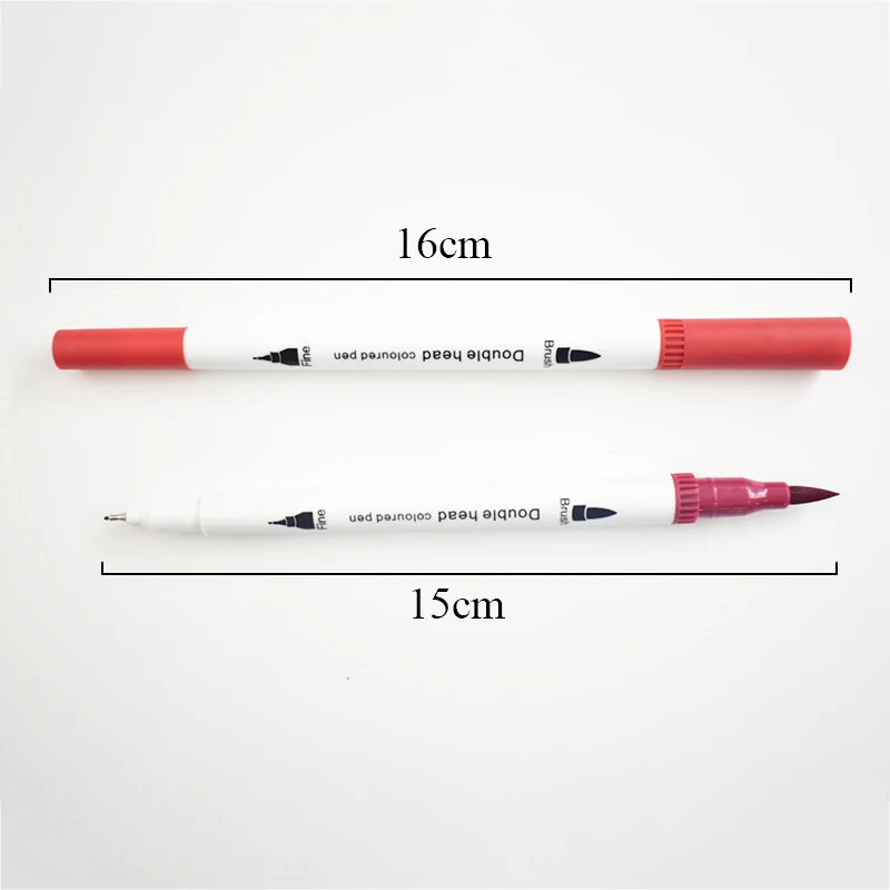 Двойная головка маркер ручка Акварельная мягкая и 0 4 мм Тонкий эскизная Набор для