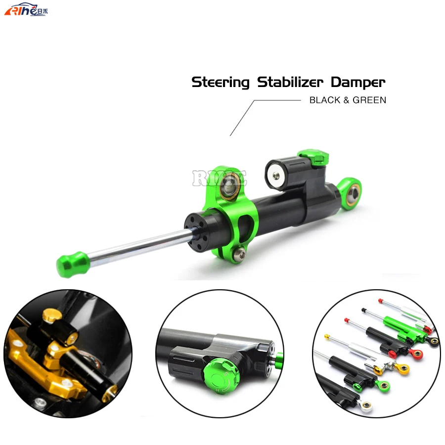 

Universal Motorcycle CNC Damper Steering Stabilizer Linear Reversed Safety Control for Ducati monster 1100 620 696 796 yamaha r1