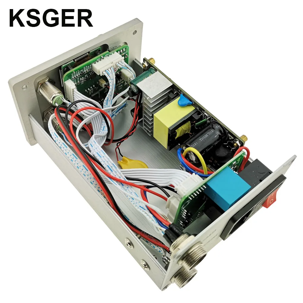 KSGER 2 в 1 T12 STM32 OLED паяльная станция горячий воздух пистолет SMD сушилка Цифровой