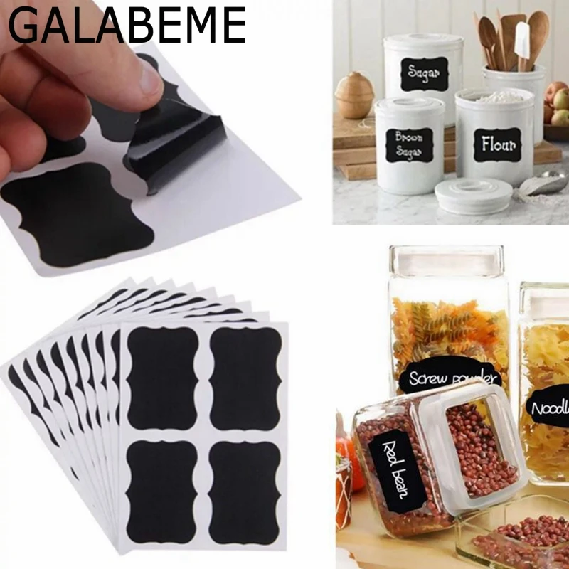 Galabeme 120 шт. наклейка на доску этикетка для кухонных канистр милые наклейки стену с