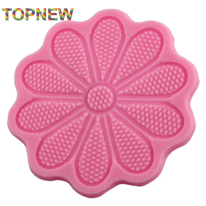 Виде незаполненного круга цветы кружевная отделка торт для украшения печенья