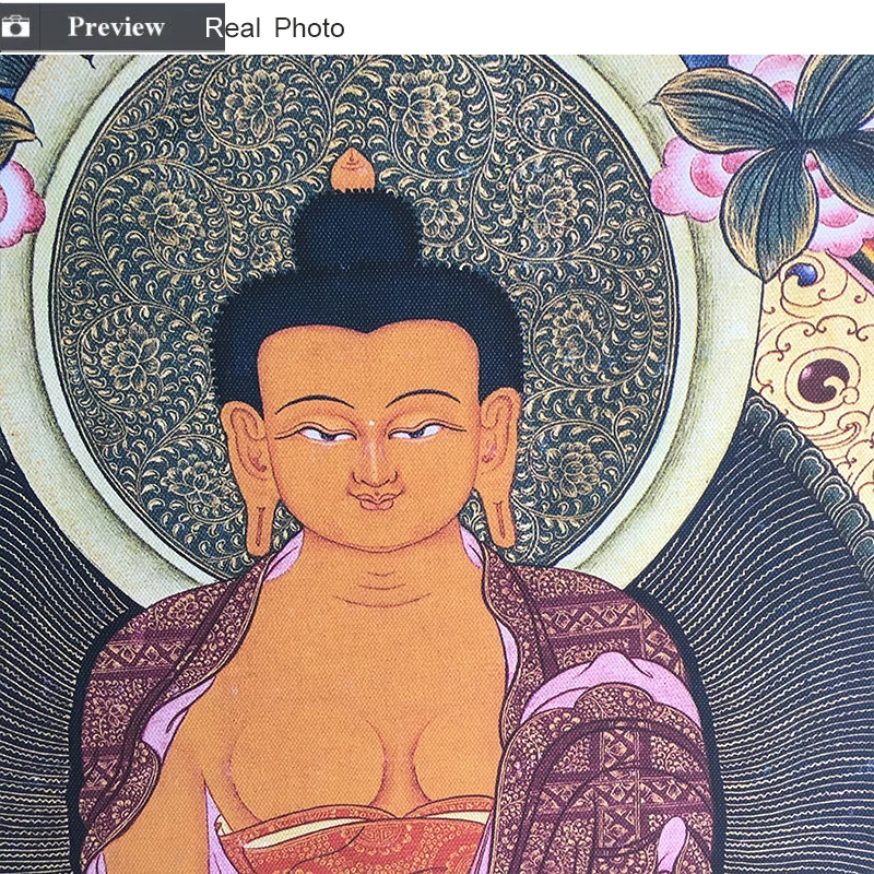 Sakyamuni буддийский религиозный вера танка холст печать живопись плакат искусство настенные картины для гостиной прихожей украшение дома