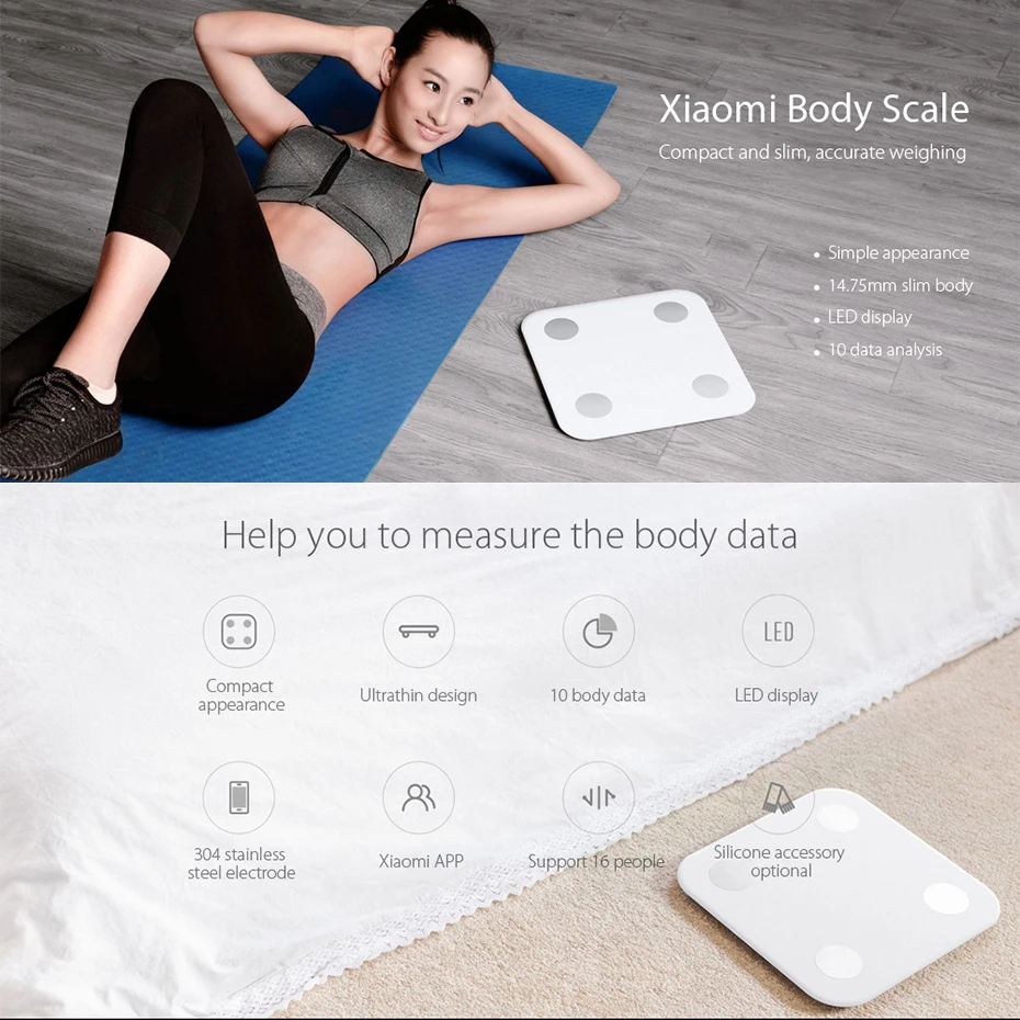 2019 Новые смарт напольные весы Xiaomi 2 Bluetooth 5 0 тест на балансировку даты тела BMI