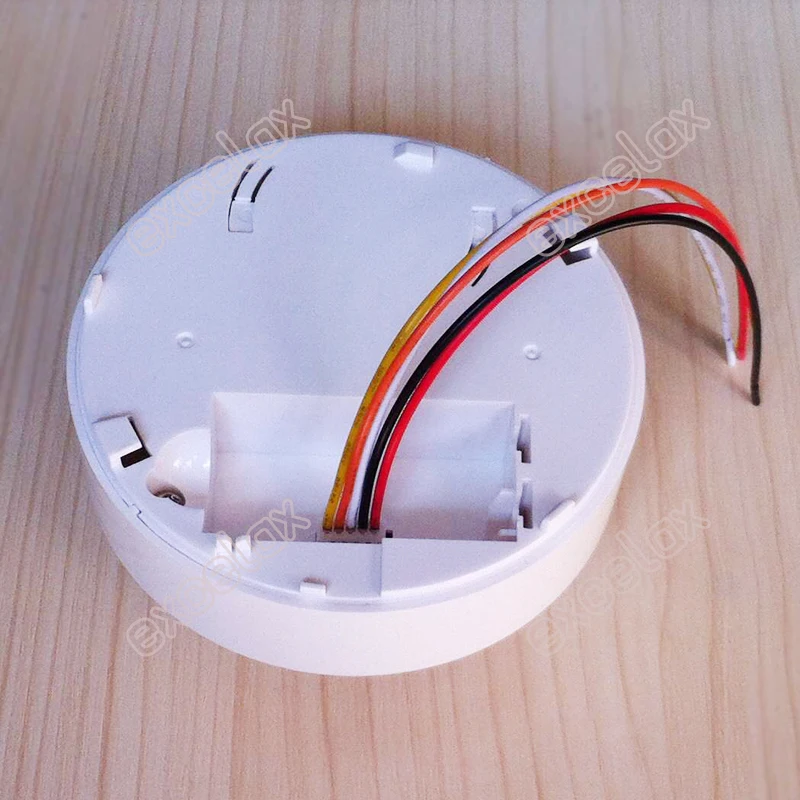 Цифровые проводные сети Звук светодиодный индикатор дыма DC Мощность обнаружения