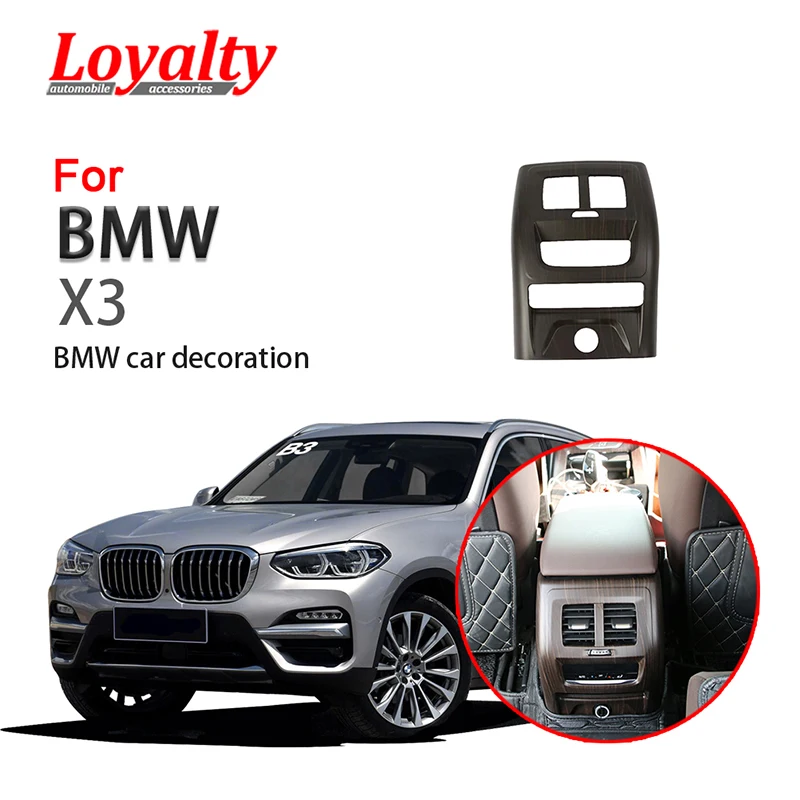 Лояльности для BMW X3 2018 2019 сзади Кондиционер AC Vent Выход Накладка ABS углеродного