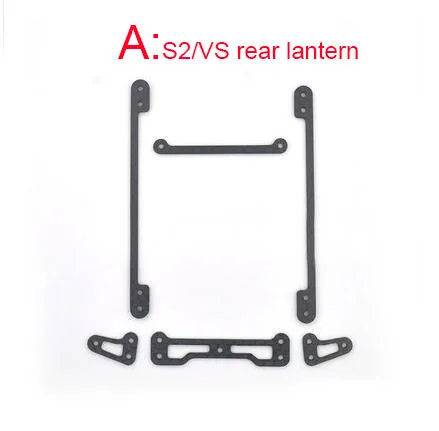 S2 VS rear 2 комплекта S2/VS/AR/MA/MS/SXX/FMA шасси передний/задний фонарь демпфер вешалка подъемная рама запасные части для Tamiya Mini 4WD модель автомобиля - Цвет: S2 VS rear