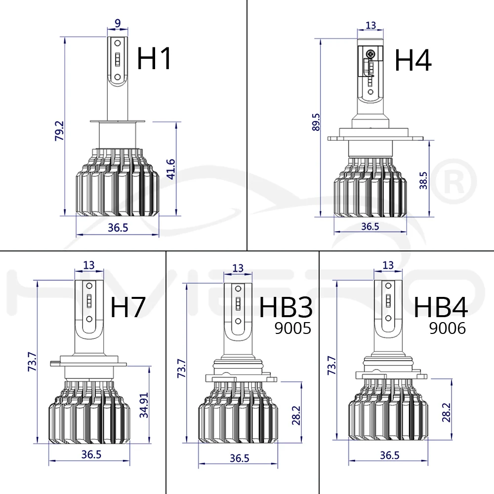 2X V5S, H1, H4, H7, H8, H15, HB3, HB4, 9004 шт., X, 26 Вт, фара противотуманная, автомобильная, светодиодная, 50 Вт, 6000 лм, лампа дальнего ближнего света, автомобильная, мобильная лампа, К, DC 12 В