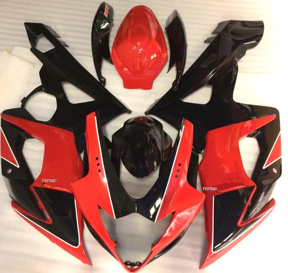 

Plastic Injection Molding ABS Bodywork Fairing Kit For Suzuki GSXR 1000 05/06 GSXR1000 K5 2005-2006 Fairings Red / Black