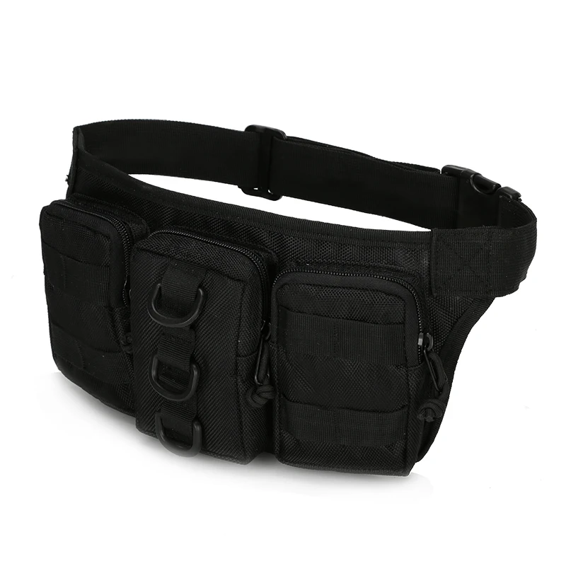 

Men Nylon Waist Belt Bag Military Single Chest Bags Assault Pouch Loops Riding Camouflage Male Multi-Pocket Hip Bum Fanny Pack