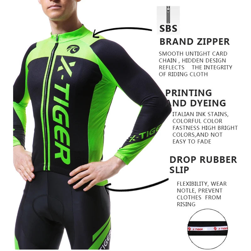 X-Tiger зимняя одежда для велоспорта, одежда для горного велосипеда, Майо Ropa Ciclismo Invierno, термо флисовая одежда для горного велосипеда, Джерси для велоспорта