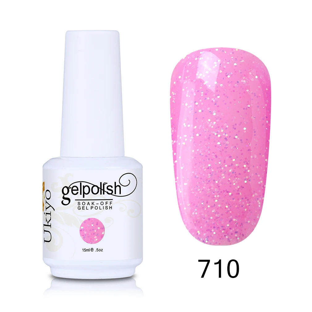 710 Ukiyo 15 мл Гель-лак для ногтей для стемпинга Vernis Ongle Esmaltes Permanentes De UV Y Led лак для ногтей Гель-лак es маникюр - Цвет: 710