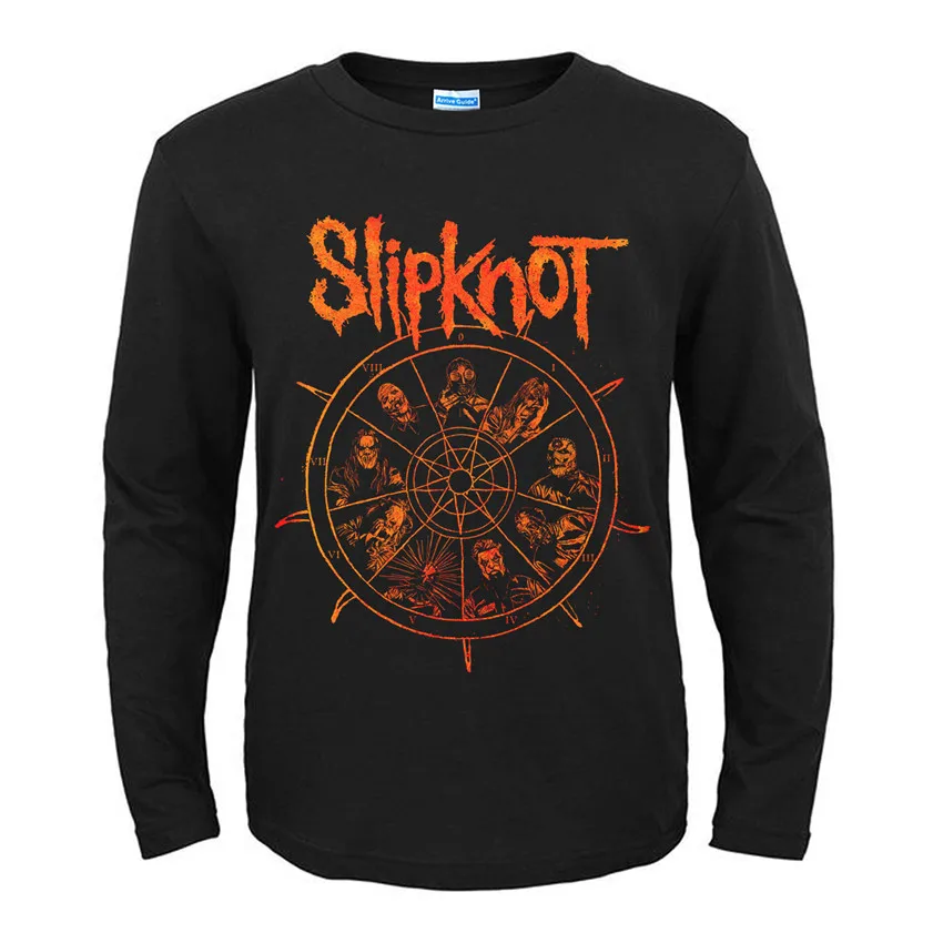 31 конструкции Америке группы Slipknot рок черный футболка бренд полный рубашка с длинным рукавом тяжелых металлов хлопка camiseta панк-рокер уличная