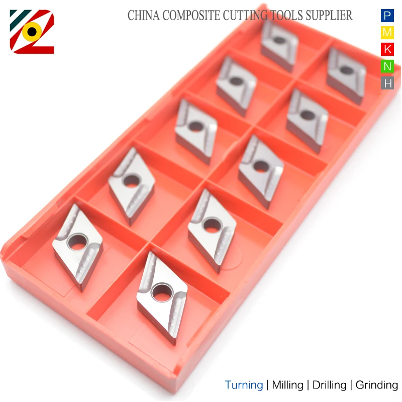 EDGEV 10 шт. Cermet Insert DNMG150404 DNMG150408 R/L токарный станок с ЧПУ резец Индексируемые