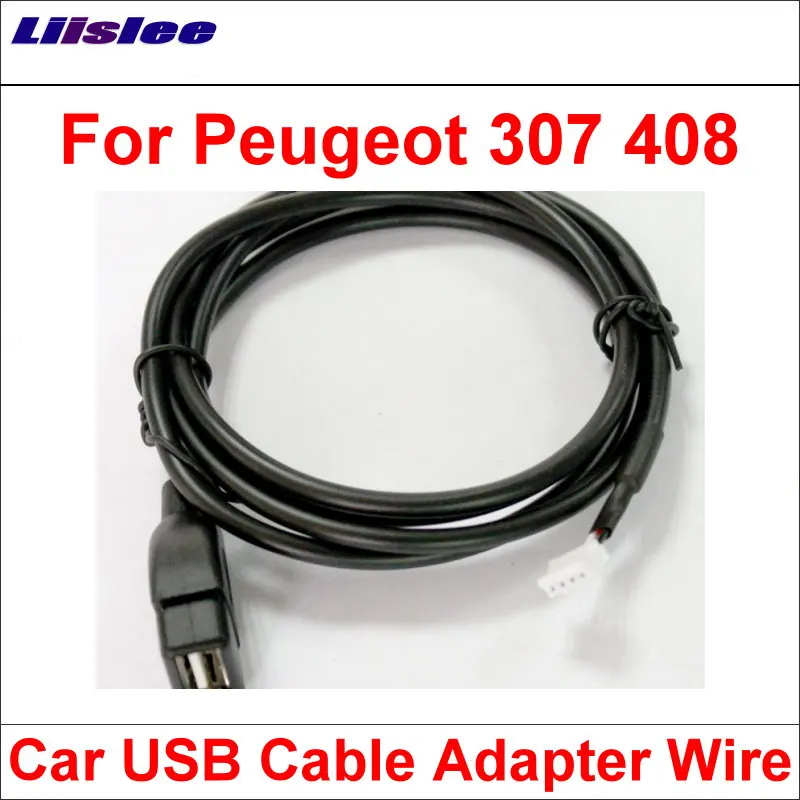 Liislee оригинальные вилки к USB адаптеру Conector для Peugeot 307 408 Автомобильное CD радио
